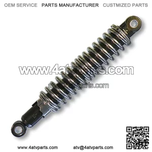 SHOCK ABSORBER, HEAVY-DUTY HYDRAULIC, 3-WAY ADJUSTABLE, 2.4?? MAXIMUM COMPRESSION, 650 LBS. TOTAL LOAD  12?? EYE-TO-EYE, 12MM/.47?? HOLE ID, CHROME SPRING