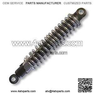 SHOCK ABSORBER, HEAVY-DUTY HYDRAULIC, 3-WAY ADJUSTABLE, 2.4?? MAXIMUM COMPRESSION, 730 LBS. TOTAL LOAD  12?? EYE-TO-EYE, 12MM/.47?? HOLE ID, CHROME SPRING