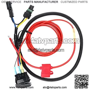 kemimoto ATV UTV Fan Override Switch Kit Compatible with Polaris Ranger RZR 800 900s XP 1000 / Can Am Maverick Defender Commander (Rocker Switch)