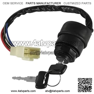 Ignition Key Switch Compatible with Kawasaki Mule 610 4X4 Kaf400 Kaf 400 2007-2016