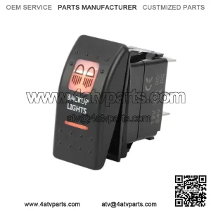 Amber Backup Light Rocker Switch For Can-Am Maverick X3 Commander Defender UTV