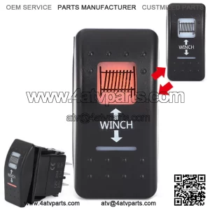 WINCH ROCKER SWITCH Amber Backlight For CAN-AM Commander Maverick X3 Defender
