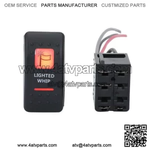 FOR CAN AM MAVERICK X3 COMMANDER DEFENDER LIGHTED WHIP ROCKER SWITCH AND BACKING