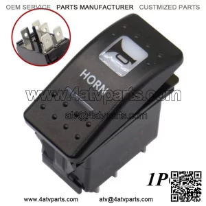 Fit CAN-AM COMMANDER MAVERICK X3 DEFENDER Horn Switch Rocker Amber Light New
