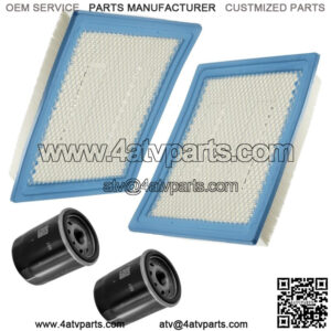 2x Air Filter and Oil Filter Pack for Polaris RZR S 570 EPS 2017 / 7081706