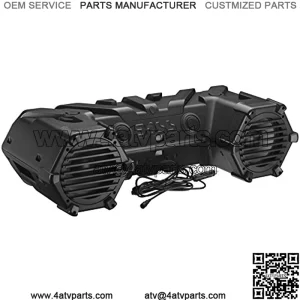 Audio Systems ATVB95LED UTV ATV Speakers - Weatherproof, ATV Soundbar, 8 Inch Speakers, 1.5 Inch Tweeters, Amplified, Wired Remote for Bluetooth Connectivity, LED Light Bar, Storage Compartment