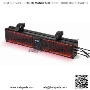 26'' RGB Lights UTV Sound Bar SxS Bluetooth Speaker System for Can Am X3 Polaris
