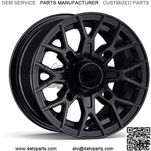 RT104 12in ATV Wheel 4x110 Rim | 12x7 | 5+2 Offset | For ATV UTV with IRS (Independent Rear Suspension), Compatible with Honda Kawasaki Yamaha Suzuki 4/110-1pc Single