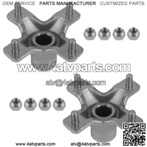 2x Rear Left Or Right Wheel Hub w/ Lug Nuts for Honda TRX400EX Sportrax 2002-08