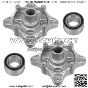 2 Rear Wheel Axle Hub W/ Bearing for Polaris Ranger XP 700 2006 2007 2008