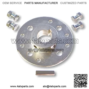 MINI-HUB, STEEL, ZINC PLATED, 1?? BORE, 1/4?? KEYWAY WITH HARDWARE KIT