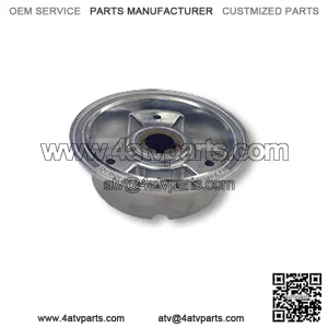 5?? ALUMINUM TRI-STAR WHEEL, LIVE AXLE TYPE, ONE HALF ONLY, WITH STEEL INSERT, 1?? ID, 1/4?? KEYWAY