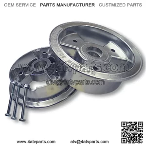 6?? ALUMINUM TRI-STAR WHEEL, 3.5?? WIDE WITH NUTS & BOLTS ONLY
