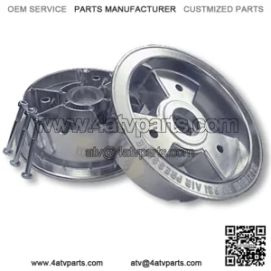 6?? ALUMINUM TRI-STAR WHEEL, 4?? WIDE WITH NUTS & BOLTS ONLY