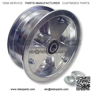 8?? ALUMINUM TRI-STAR WHEEL, 3?? WIDE WITH 3/4?? TAPERED ROLLER BEARING