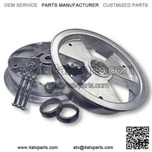 8?? ALUMINUM TRI-STAR WHEEL, 3?? WIDE WITH RACES (FOR TAPERED ROLLER BEARING