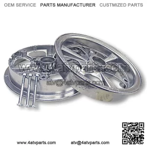 8?? ALUMINUM SPINNER WHEEL, 2 HALVES WITH NUTS & BOTLS ONLY