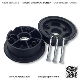 4?? WHEEL, 3?? WIDE FOR 1-3/8?? OD BEARINGS (NOT INCL.) + HARDWARE ONLY