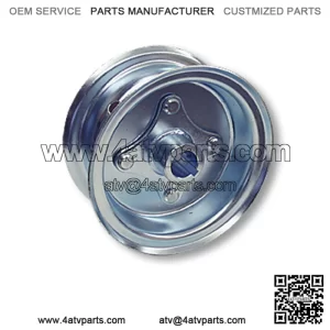 6?? WHEEL, STEEL, ASSEMBLY with 1?? Live Axle Hub, Two piece Rim, 3-3/8?? Wide