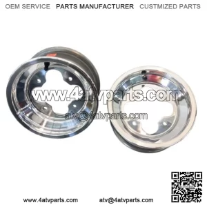 A5 10" 10x5 3+2 Front Aluminum Wheels Rims Polished YFZ450 Banshee Raptor
