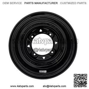 Polaris 1523451-067 Black Front Wheel Rim 12x6 Ranger Sportsman EV 500 570 700