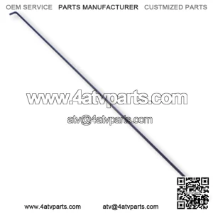 BRAKE ROD 1/4?? OD X 40-1/2?? LONG, 1/4-28 ROLLED THREAD, BLACK OXIDE FINISH