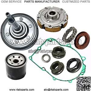 Wet Clutch Shoe Kit with Drum Bearing Seal Oil Filter Nuts For UTV ATV 500 700 HS 700 MSU 500 BENNCHE COLEMAN POWERSPORTS YARDSPORT SUPERMACH QLINK