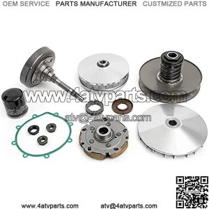 Clutch Kit for 400 All UTV ATV Carb & EFI Models, for Massimo, for Supermach and More ATV UTV 400 cc, Clutch Housing/Primary Clutch/Secondary Clutch/Shoe Carrier/Nuts/Bearing
