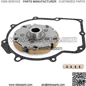 Wet Clutch Shoe Carrier + Gasket + Slugs for All UTV and ATV Carb & EFI Models 400 cc, for Massimo, for Supermach, for Menards Yardsport & More 400 cc