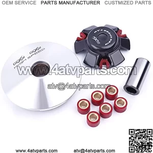 ATKS-042 GY6 125cc 150cc High Performance Racing Variator Kit with 13g Roller Weights for Chinese 4-Stroke 152QMI 157QMJ Scooter Moped ATV Engine Front Clutch
