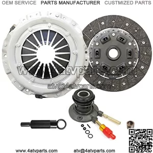 Heavy Duty OEM Clutch Kit with Slave Cylinder Compatible with 1996-2001 Chevrolet S-10 1996-2001 GMC Sonoma 1996-2000 Isuzu Hombre (CP04155HDWS-CK)