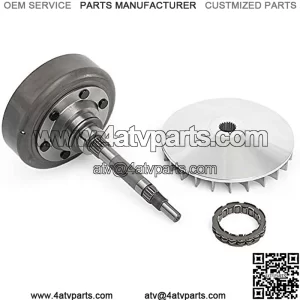 Clutch Kit for ATV UTV 500 & 700 cc All Models, for Massimo, for Supermach, for Menards Yardsport and More ATV & UTV 500cc 700cc, Wet Clutch Cover Housing/Fixed Sheave/Bearing