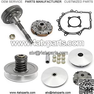 Wet Clutch Cover + Shoe Carrier Assembly + Primary Clutch + Secondary Clutch + Paper Gaskets for CFMoto 500 MC Models (2007-2009,2011-2014), for CFMoto CF500, for CFMoto X5 LWB/SWB