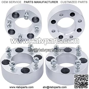 4PC 4x110 to 4x137 ATV UTV Wheel Adapters 2 Inch with 10x1.25 Studs Compatible with Honda Yamaha-Suzuki-Kawasaki 4 Lug for Rancher Foreman Grizzly Big Bear 300 350 400 King Quad 450 500 700