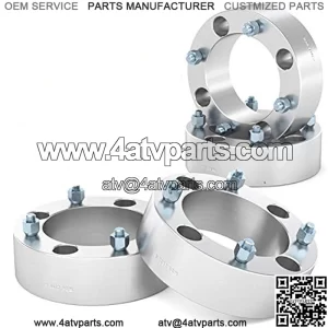 2 inch ATV Wheel Spacers (4x137, 110mm Bore, 10x1.25 Studs and Cone Seat Nuts) Compatible with Kawasaki (Read Listing for Year Model) UTV Silver V3 50mm 4pcs