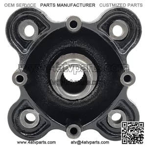 Black Mach Rear Wheel Hub 5142964-067 for Polaris Brutus HD Crew Ranger 2013-19