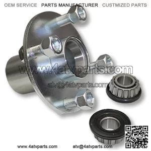 ADAPTER HUB, ZINC PLATED STEEL, WITH 3/4?? ID SEALED TAPERED ROLLER BEARING