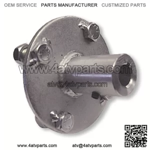 ADAPTER HUB, ZINC PLATED STEEL, 4 BOLT WITH 3/16?? KEYWAY FOR 3/4?? LIVE AXLE (NO STEP)