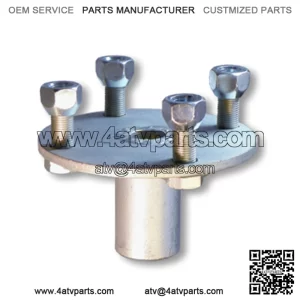 ADAPTER HUB, ZINC PLATED STEEL, WITH 1/4?? KEYWAY FOR 1?? LIVE AXLE (NO STEP)