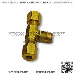 MALE RUN TEE BRASS FITTING, 3/16?? TUBE TO 1/8?? N.P.T.