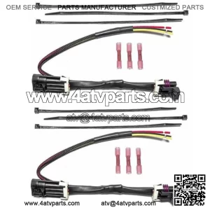 TWO-Tail Light Whip Power Harness Adapter: 2012-UP CAN AM MAVERICK X3 MAX X-DS