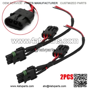 For 17-19 Can-Am Maverick X3 Tail Light Wire Harness Auxiliary Power Plug Cable