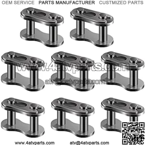AIEX 8pcs 420 Chain Master Link Heavy Duty for 50cc 70cc 90cc 110cc 125cc Dirt Bike Quad Buggy Mini Bike Pit ATV Scooter