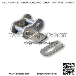 CONNECTING LINK FOR #40-1R CHAIN WITH A-1 ATTACHMENT, STAINLESS STEEL