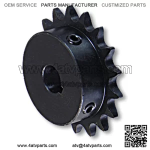 SPROCKET ?C ??B?? TYPE, STEEL, #40/41 CHAIN, 5/8?? BORE, 3/16?? KEYWAY, 5/16-18 SET SCREW, 17 TOOTH