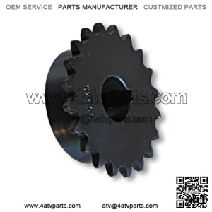 SPROCKET ?C ??B?? TYPE, STEEL, #35 CHAIN, 3/4?? BORE, 3/16?? KEYWAY, 5/16-18 SET SCREW, 20 TOOTH