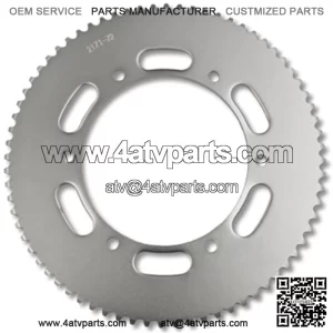 SPROCKET, STEEL, #35 CHAIN, 72 TOOTH, 5.25?? BOLT CIRCLE, 6 HOLES@.3125??, 4.563?? BORE, P5245 BOLT PATTERN