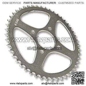 SPROCKET, STEEL, #40/41(#420) CHAIN, 2?? BORE, 4 HOLES@.375??, 2.875?? BOLT CIRCLE, (P5263) 48 TOOTH