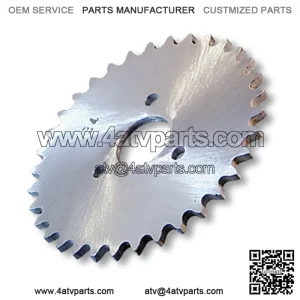 SPROCKET, ALUMINUM, #35 CHAIN, P5256 ?C 1?? BORE, 1.687?? BOLT CIRCLE, 3 BOLTS @ .272, 30 TOOTH