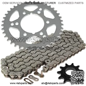 Drive Chain & Sprockets Kit for Polaris Trail Boss 325 2001 2002 (For: Polaris)